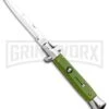 9" Milano Stiletto Automatic Knife Military Green - Bayonet