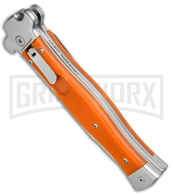 AGA Campolin Zero Orange G-10 Leverlock Automatic - Bayonet Stonewash Plain - Image 2