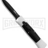 AKC 007 Concord White/Black OTF Automatic Knife - Dagger Black