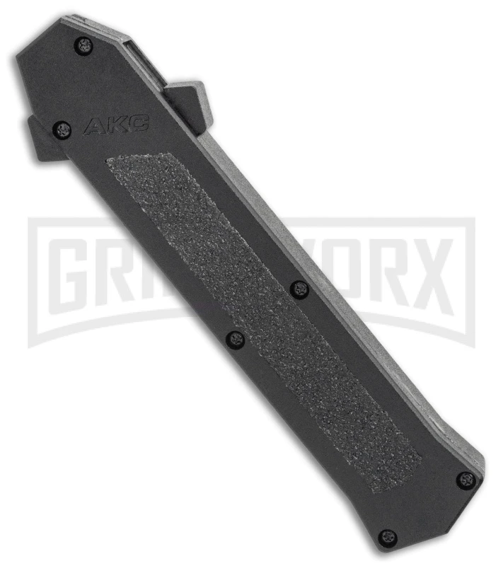 AKC F-16 Black D/A Dagger OTF Automatic Knife - Dagger Two Tone Plain - Image 2