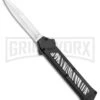 AKC F-16 Zebra D/A OTF Automatic Knife - Bayo Satin Plain