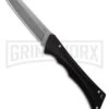 AKC Smarty Black Automatic Knife Reverse Tanto - Stonewash Plain