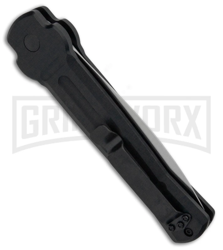 AKC X-treme Ace Black Automatic Knife - Satin Plain - Image 3