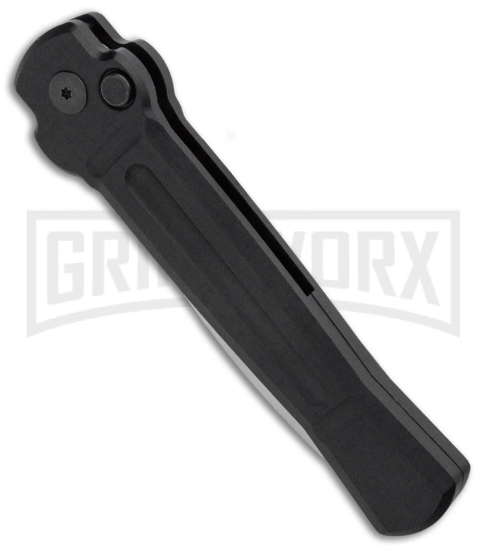 AKC X-treme Ace Black Automatic Knife - Satin Plain - Image 2