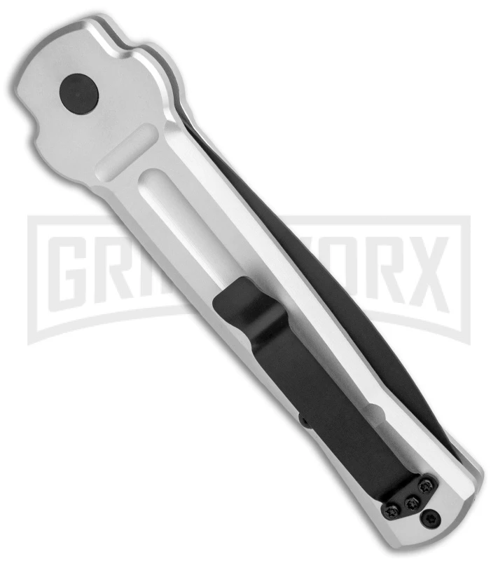 AKC X-treme Ace Silver Automatic Knife - Two Tone - Image 3