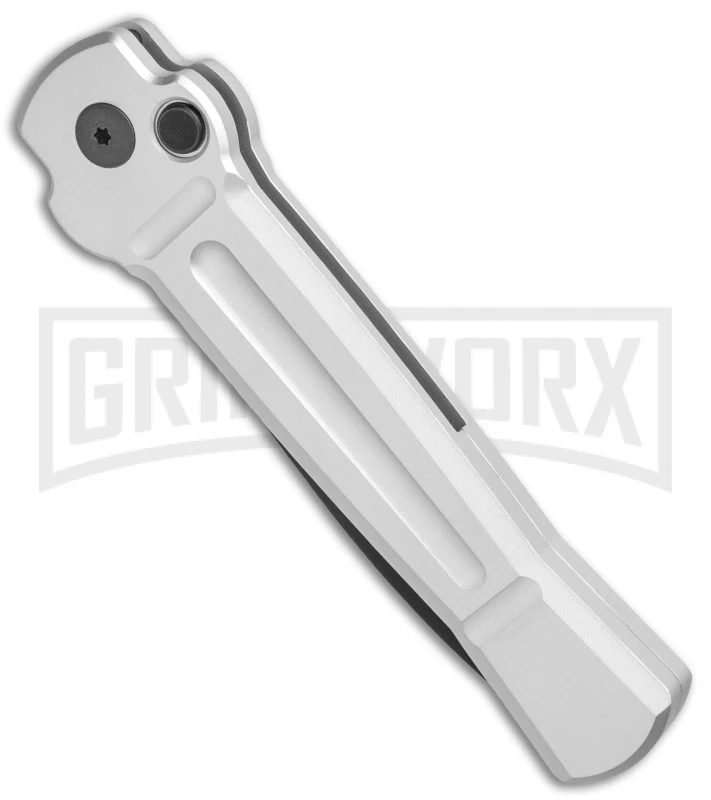 AKC X-treme Ace Silver Automatic Knife - Two Tone - Image 2