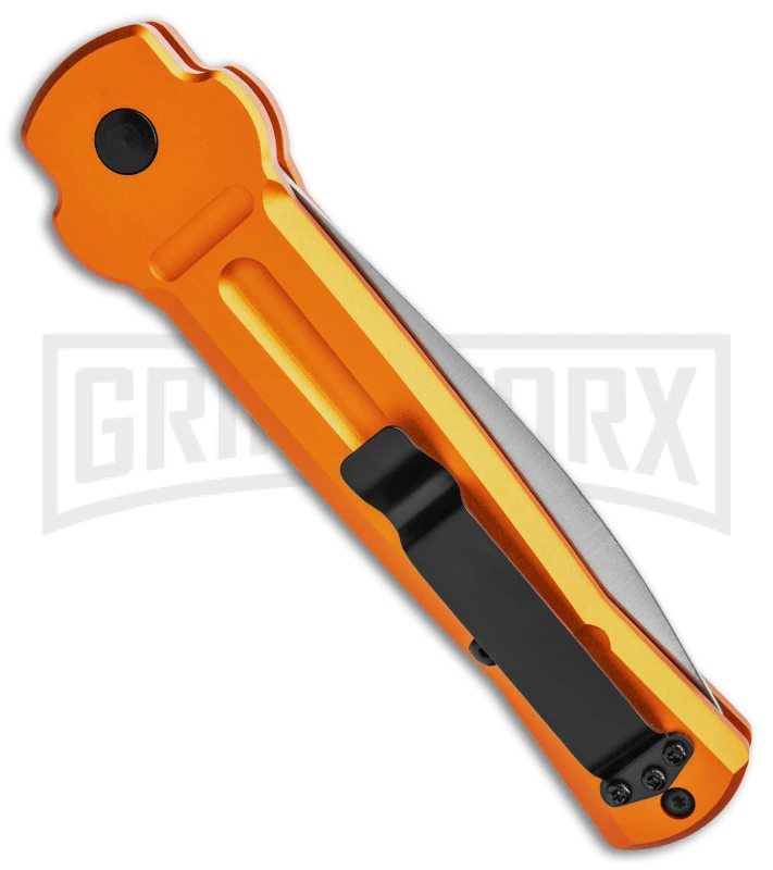 AKC X-treme Ace Orange Automatic Knife - Satin Plain - Image 3