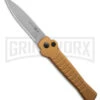 AKC X-treme Ace1 Gold Aluminum Automatic Knife - Satin Plain