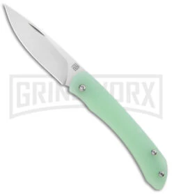 Artisan Cutlery Biome Natural Jade G-10 Pocket Knife - Satin Plain
