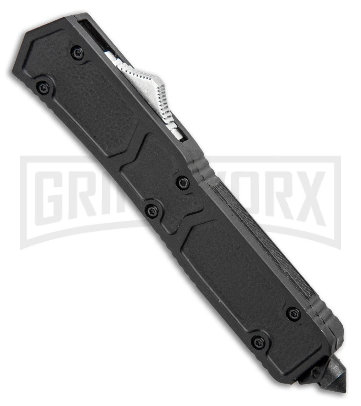 Atomic Slim Dagger Black OTF Automatic Knife - Dagger Two Tone Plain - Image 2