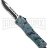 Atomic Defender Medium OTF Automatic Knife Digi Camo - Drop Point Two Tone Serr