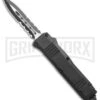 Atomic Mini Shield Dagger Black OTF Automatic Knife - Serr