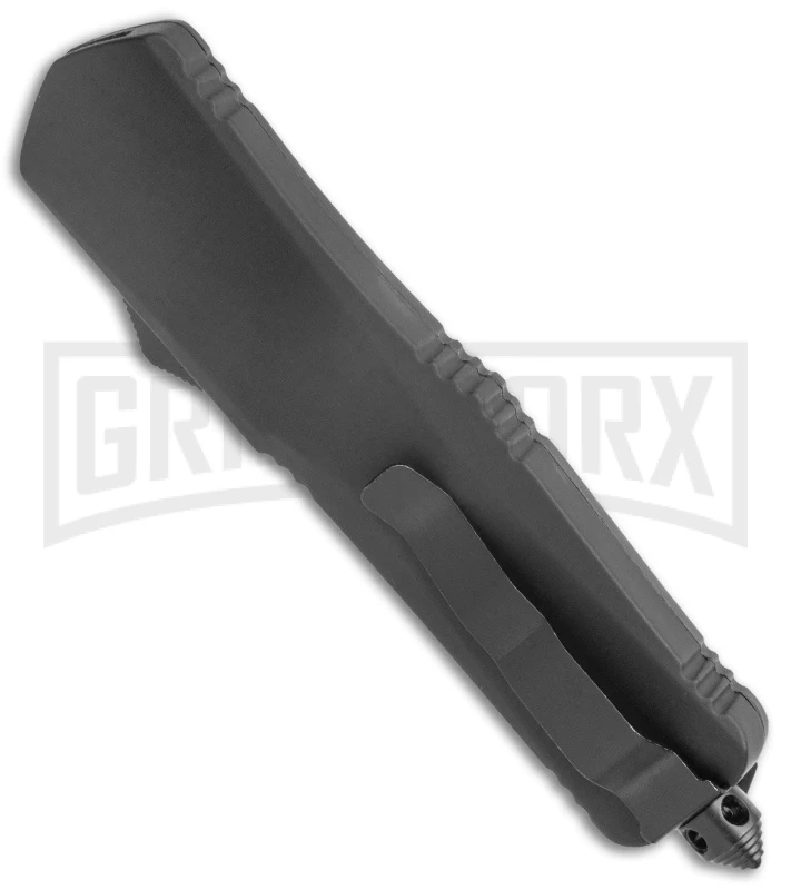 Atomic Lance Tanto Black OTF Auto Knife - Two Tone Plain - Image 3