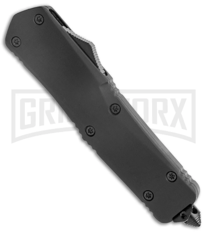 Atomic Lance Tanto Black OTF Auto Knife - Two Tone Plain - Image 2