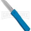 Axial Shift Blue D/A OTF Automatic Knife - Wharncliffe Stonewash S35VN