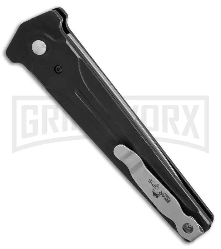 Bear Ops Black Bold Action III Automatic Knife - Bead Blast Plain - Image 3