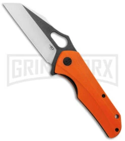Bestech Knives Operator Orange G-10 Folding Knife - Two Tone Plain