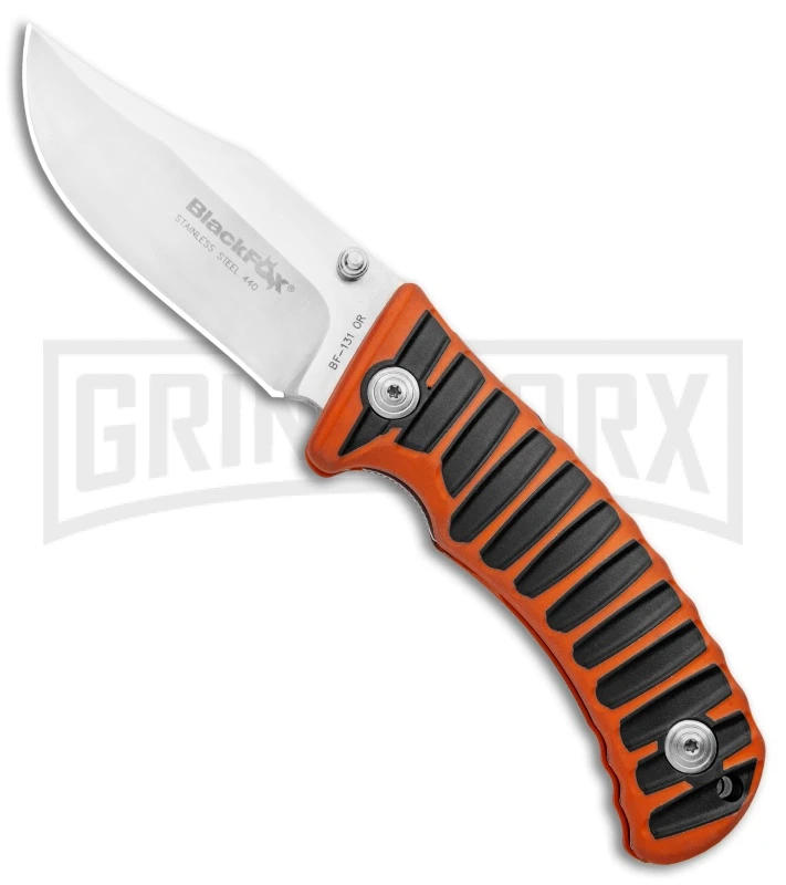 Boker BF-131 Fox Orange/Black Liner Lock Knife - Satin Plain