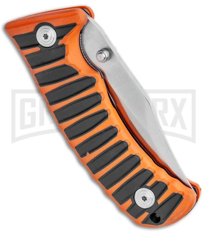 Boker BF-131 Fox Orange/Black Liner Lock Knife - Satin Plain - Image 3