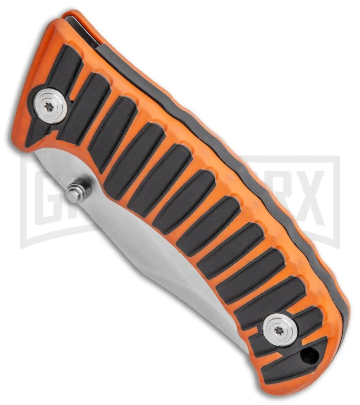Boker BF-131 Fox Orange/Black Liner Lock Knife - Satin Plain - Image 2