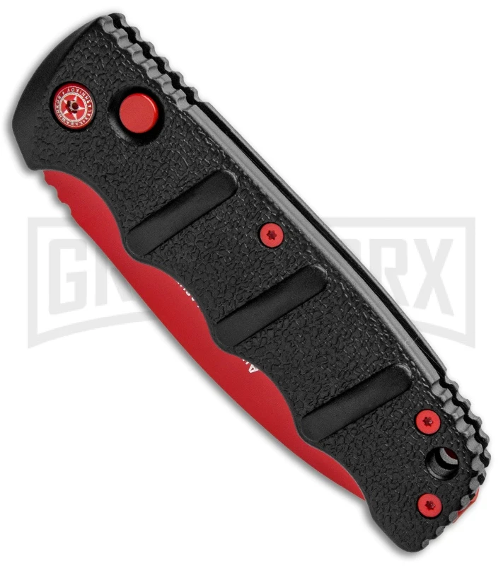 Boker Kalashnikov Black Widow Automatic Knife - D2 Dagger Red Plain - Image 2