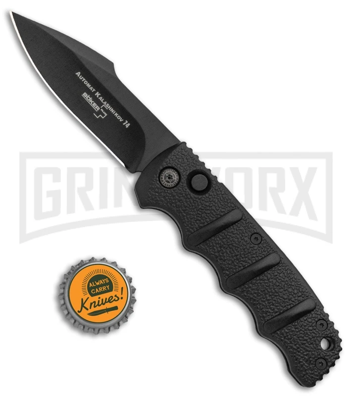 Boker Kalashnikov Automatic Knife - Harpoon Black Plain - Image 4