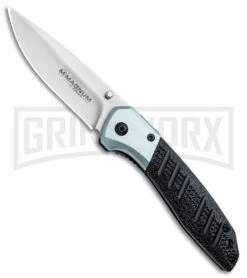 Boker Magnum Advance Pro EDC Thumb Stud Aluminum Liner Lock Knife - Satin Plain