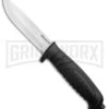 Boker Magnum Knivgar Black Polymer Fixed Blade Knife - Satin Plain