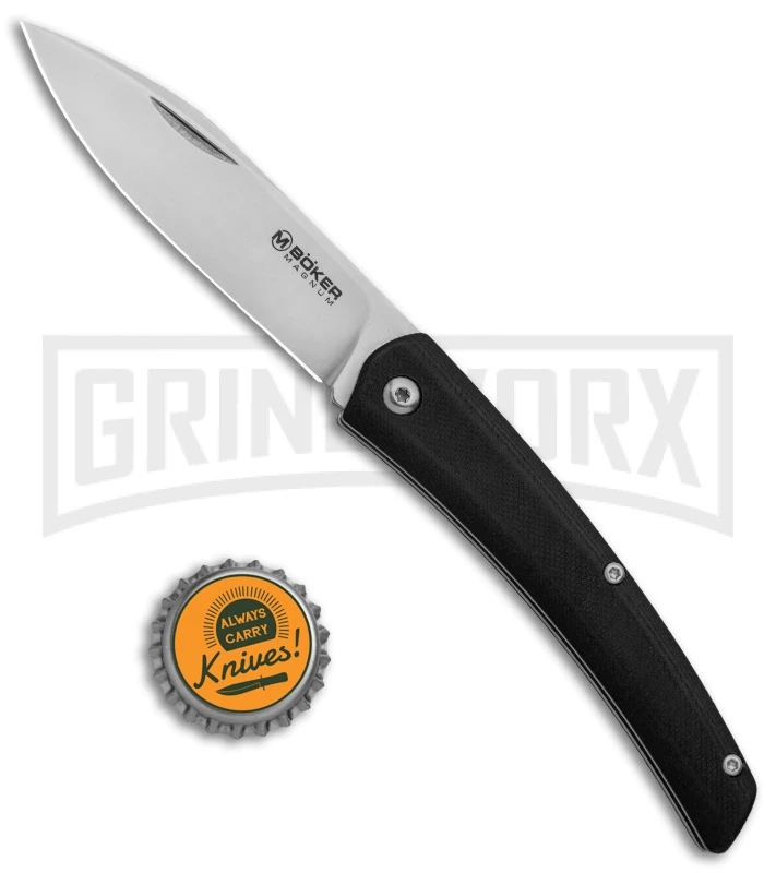Boker Magnum Long Lead EDC Slip Joint Knife - Satin Plain - Image 4