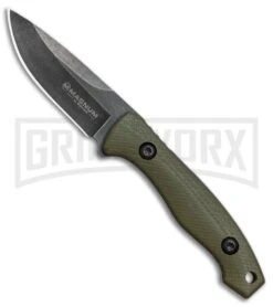 Boker Magnum Lil Friend OD Green G-10 Fixed Blade Knife - Black SW