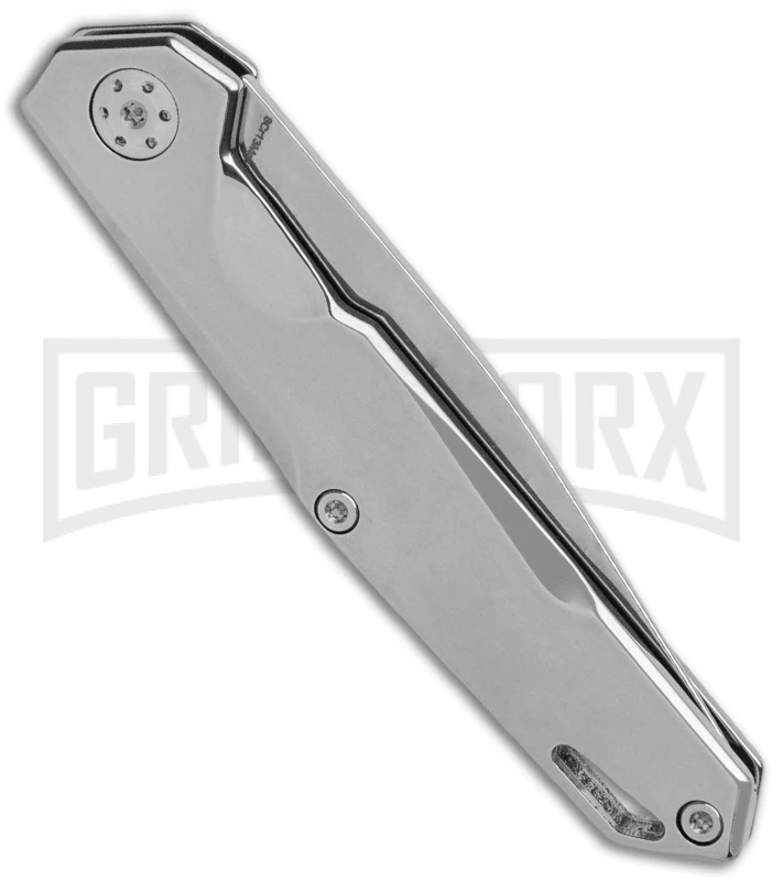 Boker Magnum Shiny EDC Slip Joint Folding Knife - Satin Plain - Image 3