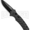 Boker Mini Strike Automatic Knife Black - Drop Point Black Plain