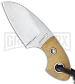 Boker Plus Gnome Olive Fixed Blade Knife - Satin Plain