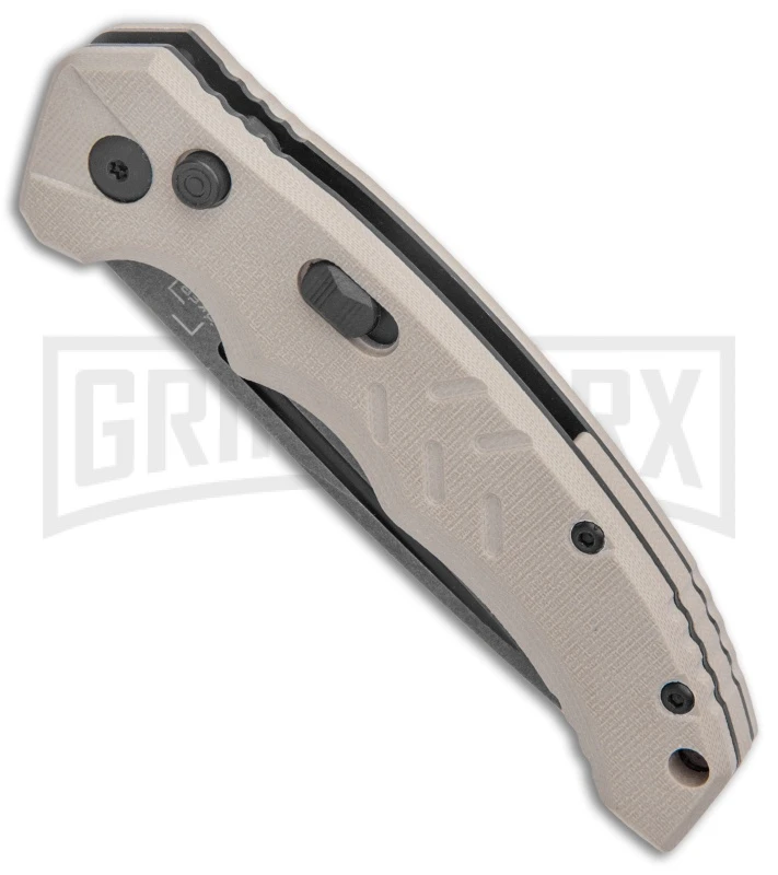 Boker Plus Intention II Automatic Folding Knife Coyote Tan - Black SW Drop Point - Image 2