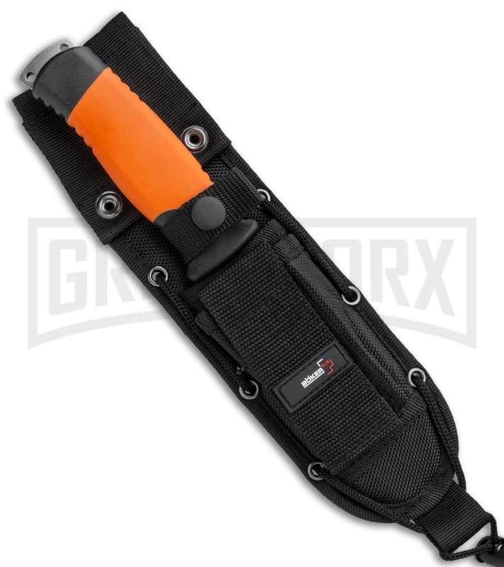 Boker Plus 02BO014 Outdoorsman Fixed Blade Knife Orange - Satin Plain - Image 3