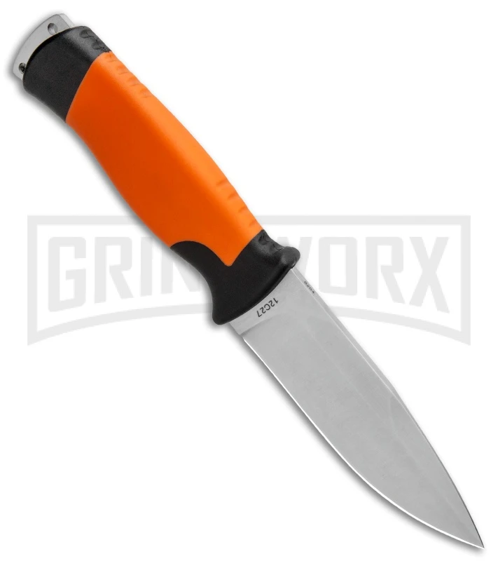 Boker Plus 02BO014 Outdoorsman Fixed Blade Knife Orange - Satin Plain - Image 2