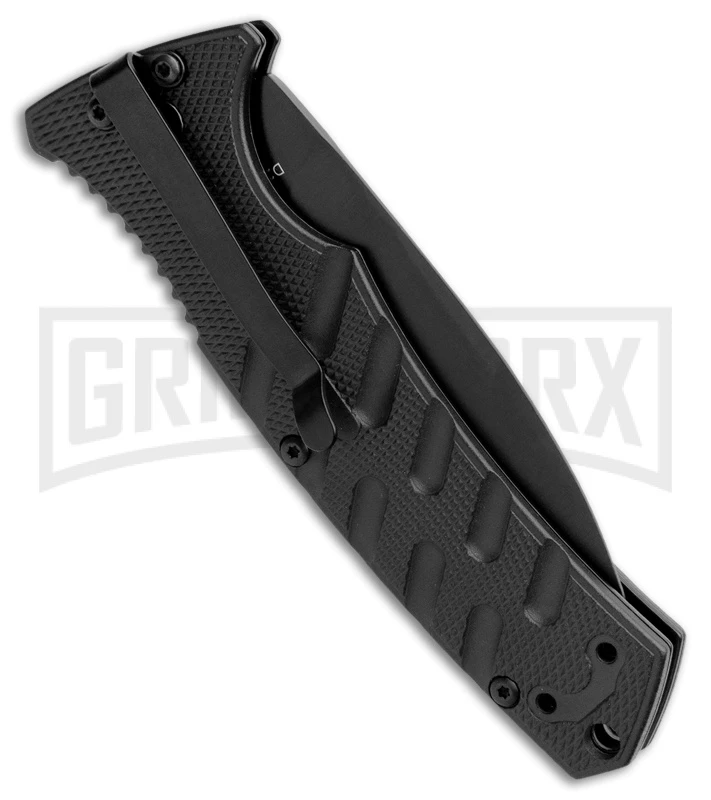 Boker Plus Strike Manual Knife - Dagger Black Plain - Image 3