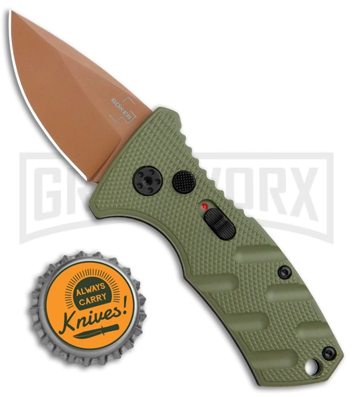 Boker Stubby Strike Automatic Knife - Desert Warrior - Image 4