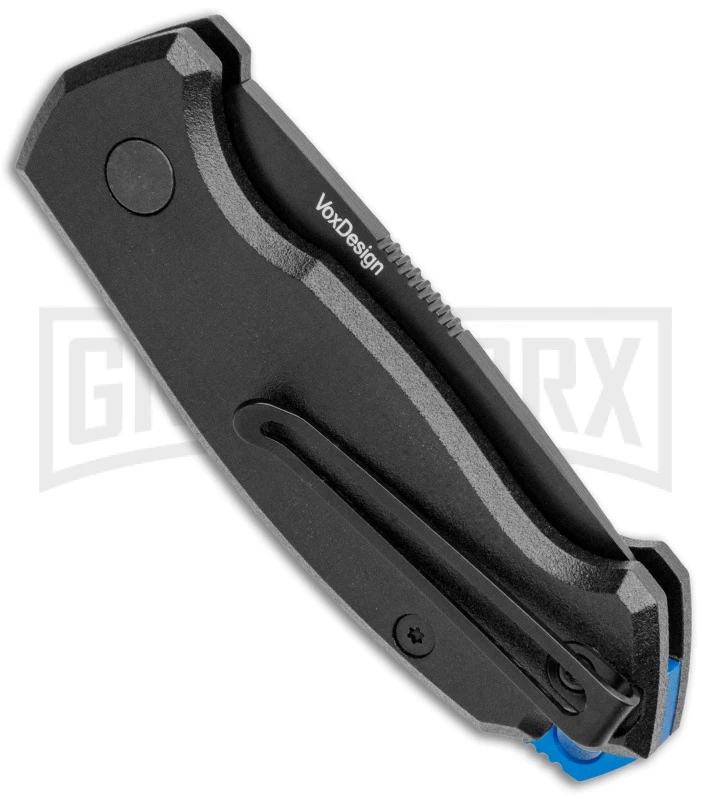Boker Vox Kompakt CA Legal Automatic Knife - Drop Point Black Plain - Image 3