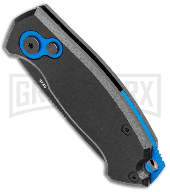 Boker Vox Kompakt CA Legal Automatic Knife - Drop Point Black Plain - Image 2