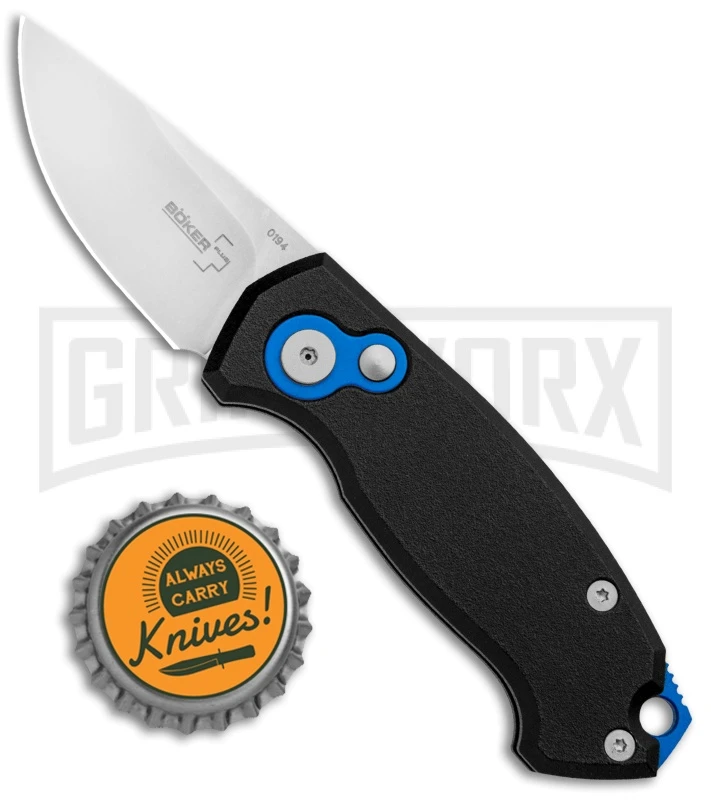 Boker Vox Kompakt CA Legal Automatic Knife - Drop Point Stonewash Plain - Image 4