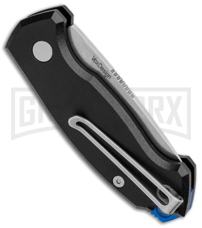 Boker Vox Kompakt CA Legal Automatic Knife - Drop Point Stonewash Plain - Image 3