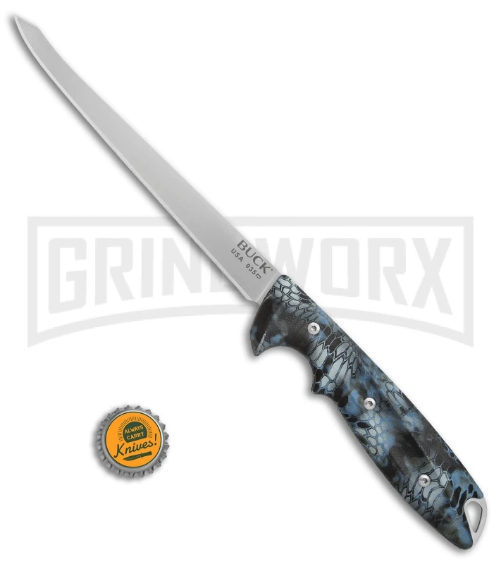 Buck Knives Buck 035 Abyss Kryptek Neptune Fillet Knife - Satin Plain - Image 4