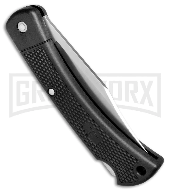 Buck Knives Buck 110 Folding Hunter LT Black Lockback Knife - Satin Plain - Image 3