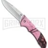 Buck Knives Buck Bantam BHW Pink Mossy Oak Camo Folding Knife - Satin Plain