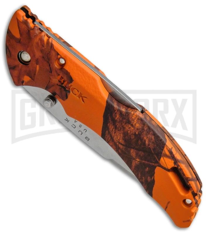Buck Knives Buck Bantam BHW Mossy Oak Blaze Camo Folding Knife - Satin Plain - Image 2