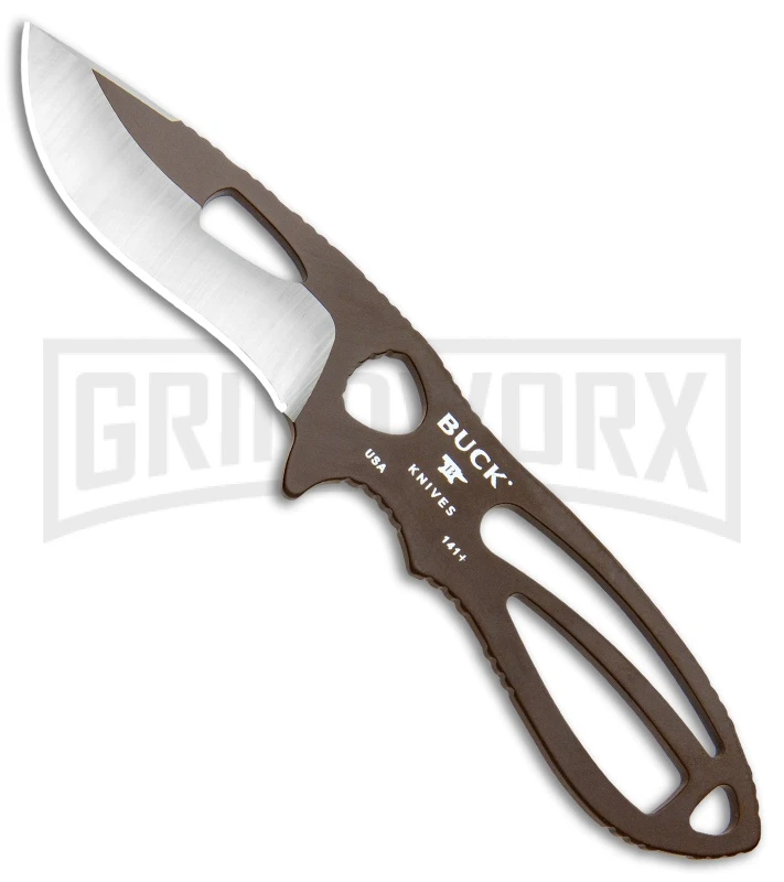 Buck Knives Buck PakLite Field Master Kit Brown Fixed Blade/Guthook - Brown/Satin - Image 6