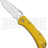 Buck Knives SpitFire Yellow Folding Knife - Satin Serr