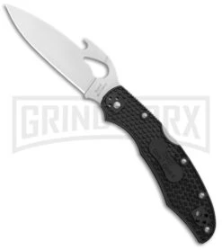 Byrd Cara Cara 2 Folding Knife Black FRN W/ Emerson Wave Opener - Satin Plain