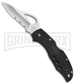 Byrd Meadowlark Black FRN Folding Knife - Satin Serr